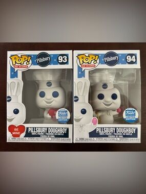 FunkoPOP! Ad Icons:Pillsbury Doughboy with Heart #93 and EasterEgg #94 Exclusive